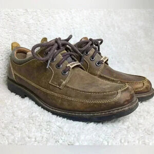 DOCKERS Men loaffers shoes size 11 leather tan  color